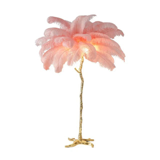 EXOTIS palm tree lamp – delicate feather texture detail