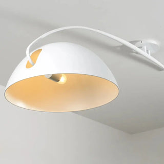 SOSURU Contemporary Ceiling Light – Black Arc Design Close-Up View