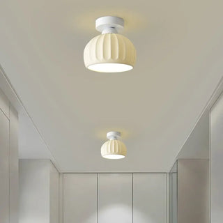 AMILA Ceramic White Contemporary Fixture – Minimalist Ceiling Light