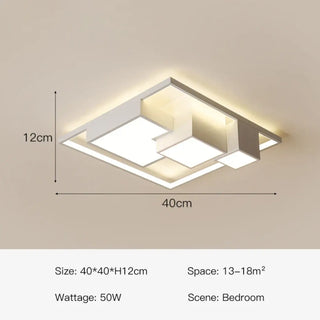 DERMOTER Contemporary Modern Ceiling Light – Geometric Designer Fixture