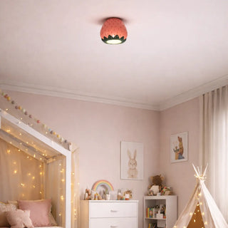 BERRY Strawberry Cosy Ceiling Light – Soft Whimsical Kids Room Fixture