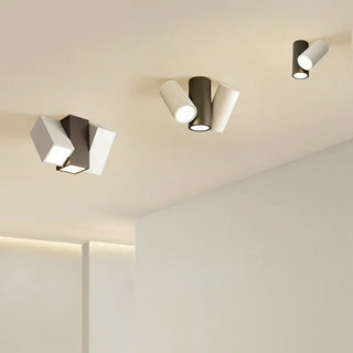 NANJI Contemporary Ceiling Light – Clean Black and White Flush Detail
