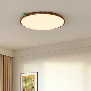 CEILA Elegant Wood LED Ceiling Light – Contemporary Natural Interior Fixture