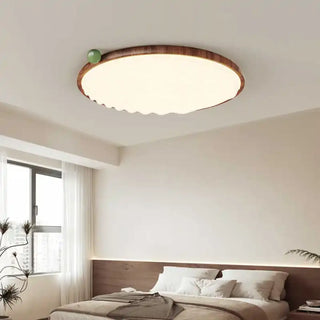 CEILA Elegant Wood LED Ceiling Light – Contemporary Natural Interior Fixture