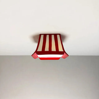STRIPE Kids Ceiling Light – Creative Red White Striped Close-Up
