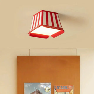 STRIPE Children Ceiling Light – Red White Striped Creative Design