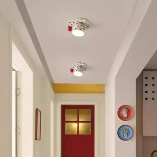 BODIAN Playful Polka Dot Ceiling Light – Cup-Shaped Design Interior Fixture