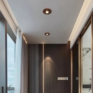 TOPS LED Round Wood Modern Chic Ceiling Light – view 1