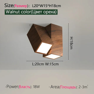 ELIOR Minimalist Wood Adjustable Ceiling Light – Contemporary Designer Fixture