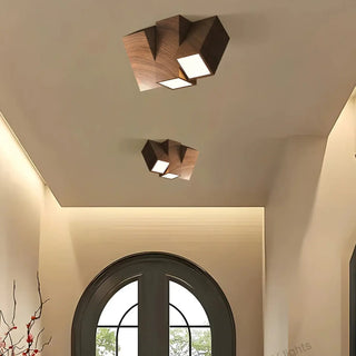 ELIOR Minimalist Wood Adjustable Ceiling Light – Contemporary Designer Fixture