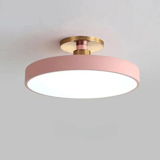 BISCO Modern Macaron Ceiling Light – Pastel Circular Contemporary Fixture