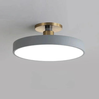 BISCO Modern Pastel Circular Ceiling Fixture – Macaron Contemporary Light