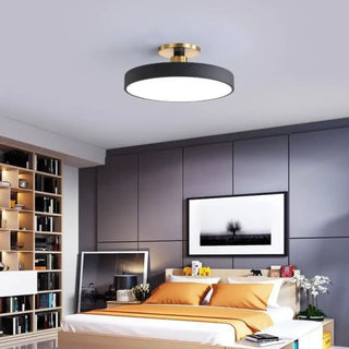 BISCO Pastel Contemporary Ceiling Fixture – Macaron Circular Modern Light