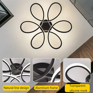 DARYNA Modern Minimalist LED Ceiling Light – Contemporary Flush Fixture