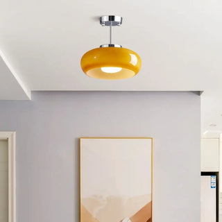 SOLIS Modern Organic Minimalist Ceiling Light – Contemporary Flush Fixture