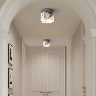 MARCY Nordic Marble Cylinder LED Ceiling Light