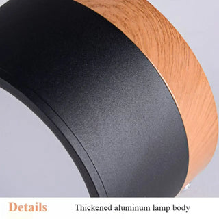 BONAR Black Wood Modern Ceiling Light – Nordic Contemporary Design Fixture