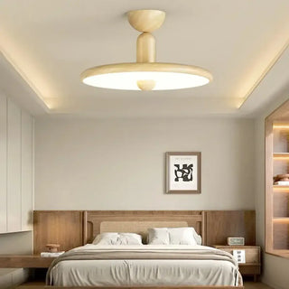 WINILA Round Wood Scandinavian Style Ceiling Light – view 4