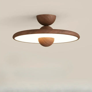 WINILA Round Wood Scandinavian Style Ceiling Light – view 5