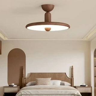 WINILA Round Wood Scandinavian Style Ceiling Light – view 3