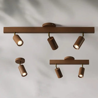 ROOMINA Scandinavian Ceiling Light – Wood Spotlights Room Setting