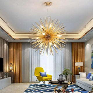 Soleil pendant light, stylish suspension warm ambient ceiling fixture
