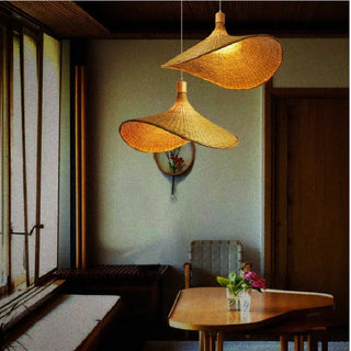Bamboo Pendant Lamp – Bohemian Pendant Light for Interiors | Handwoven Natural Ceiling Light