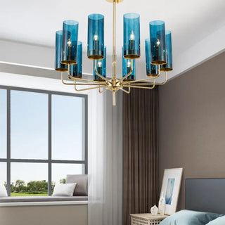 ORGANIZE Glass Cylinders and Gilded Brass Ceiling Light – view 2