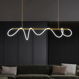 Energy efficient LED pendant chandelier, modern hanging ceiling light