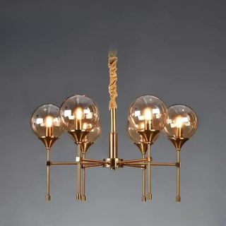 BUBLOR Gilded Metal with Smoked Glass Spheres Ceiling Light – view 7