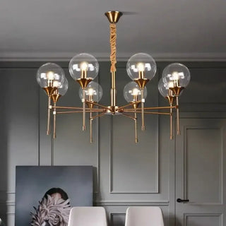 BUBLOR Gilded Metal with Smoked Glass Spheres Ceiling Light – view 10