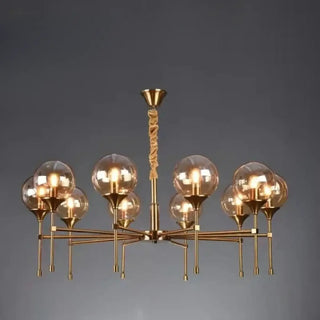 BUBLOR Gilded Metal with Smoked Glass Spheres Ceiling Light – view 9