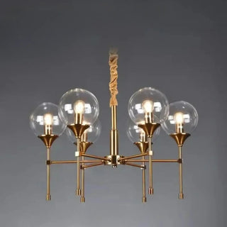BUBLOR Gilded Metal with Smoked Glass Spheres Ceiling Light – view 1