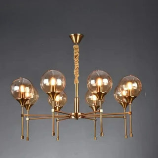 BUBLOR Gilded Metal with Smoked Glass Spheres Ceiling Light – view 8