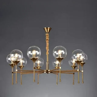 BUBLOR Gilded Metal with Smoked Glass Spheres Ceiling Light – view 3