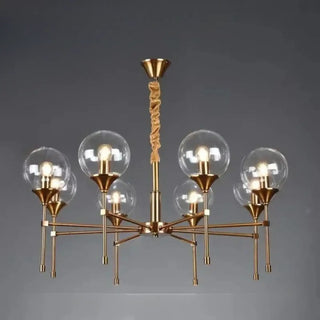 BUBLOR Gilded Metal with Smoked Glass Spheres Ceiling Light – view 2