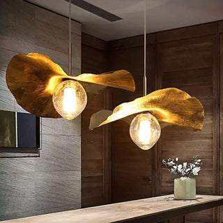 LUSTO Golden Suspension Chandelier Ceiling Light – view 3