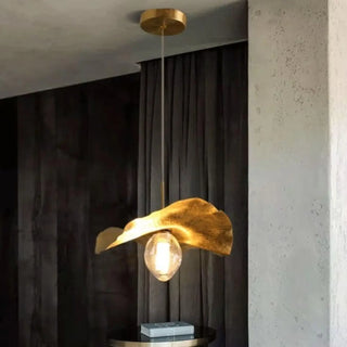 LUSTO Golden Suspension Chandelier Ceiling Light – view 1