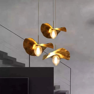 LUSTO Golden Suspension Chandelier Ceiling Light – view 4