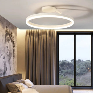 Nordic adjustable brightness ceiling lamp, modern circle design