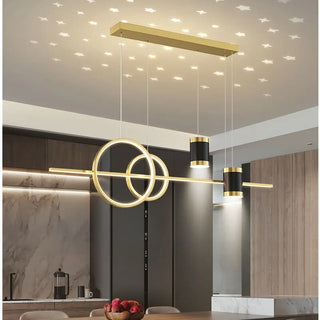 Minimalist Pendant Light – Adjustable Celestial Pendant Lamp with Starry Sky Lighting