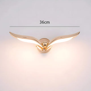 Modern seagull wall sconce LED close-up — European home