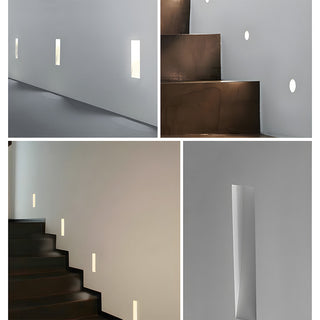 Modern LED embedded indoor frameless staircase wall sconce