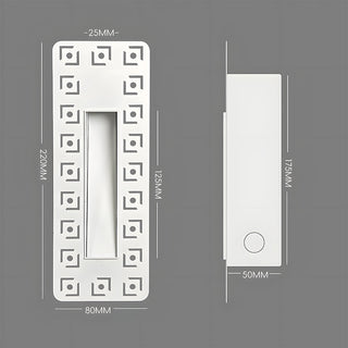 Modern LED frameless embedded staircase wall lamp — indoor