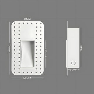 Indoor LED frameless staircase modern wall lamp — embedded