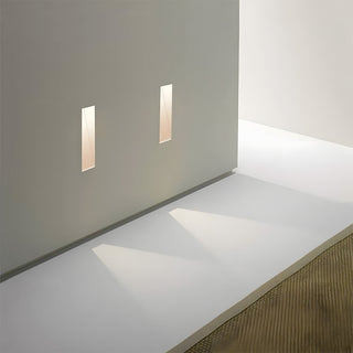 Frameless LED indoor staircase wall sconce illuminated — modern