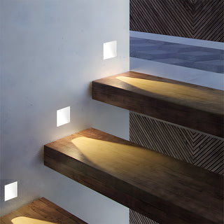 Modern LED embedded frameless staircase wall lamp — indoor
