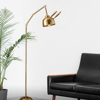 Modern gold rabbit floor lamp side — iron whimsical warm