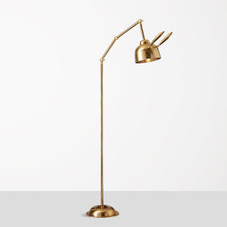 Gold rabbit lamp ambient — modern iron whimsical glow