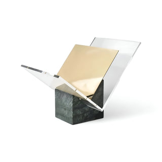 modern marble book holder for coffee table